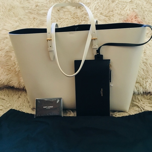 Saint Laurent Medium East/West Leather Tote - Picture 8 of 14